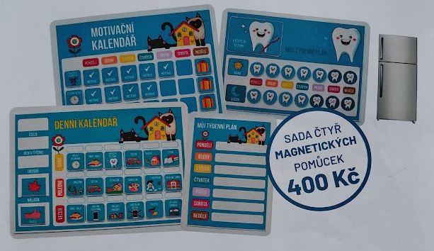 Sada magnetických kalendářů na ledničku 